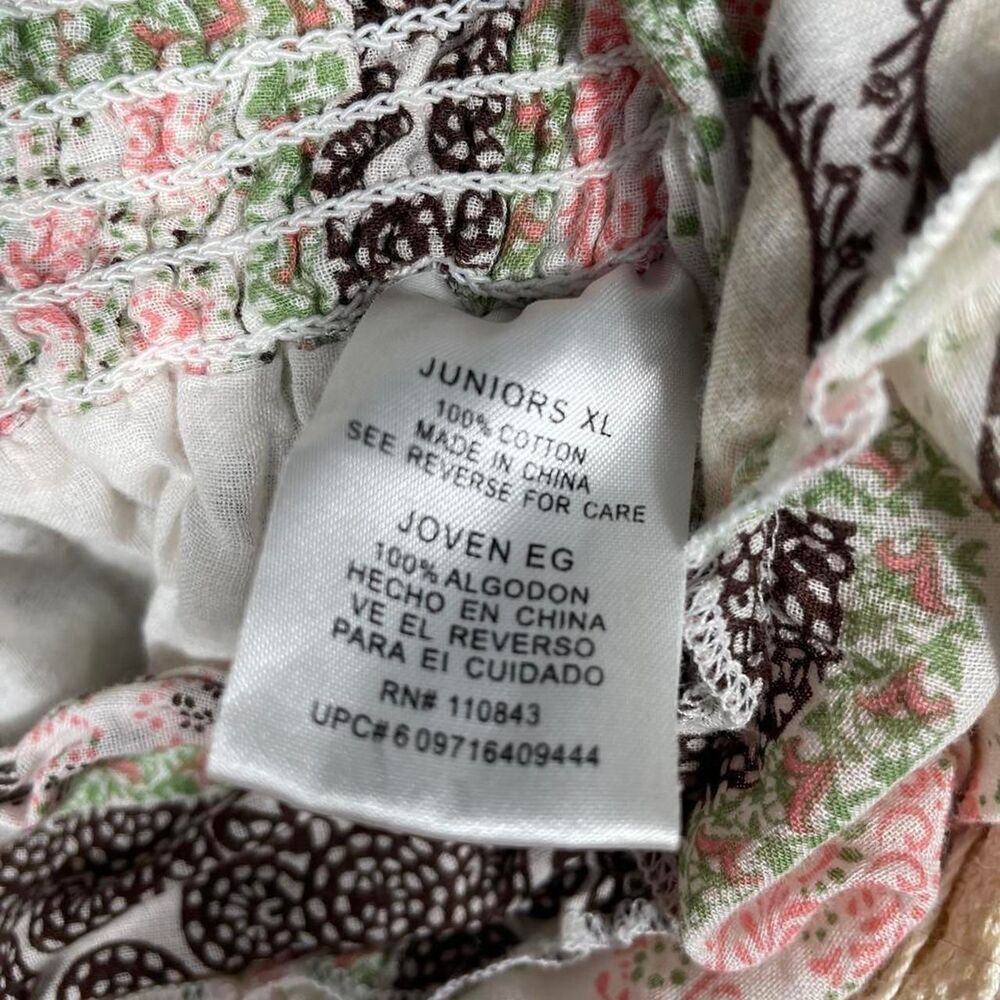 Fairycore Cottagecore vintage L.E.I patchwork mini skirt - Picture 5 of 8